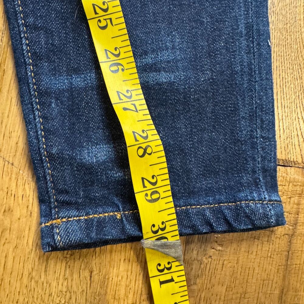 Frye Jeans Womens Size 28 Skinny Fit Mid Rise Dark Wash Denim Inseam 30" - Picture 5 of 7